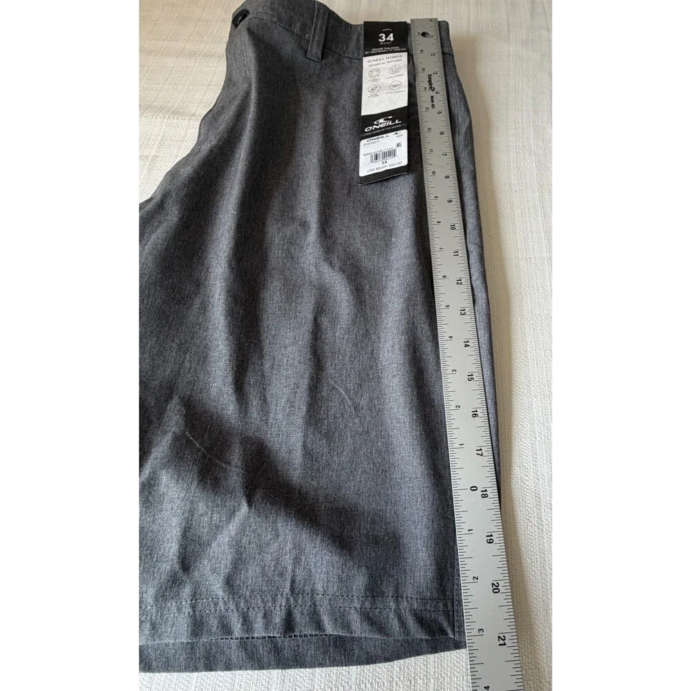 O'Neill Hybrid Shorts Mens 34 Gray Reserve Heather 21